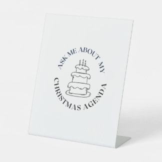 Signe De Table m' interroger au sujet de mon programme de Noël