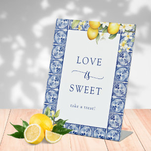 Signe De Table Main Squeeze Citrons L'amour est doux