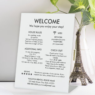 Signe De Table Maison Blanche moderne Règles de location de vacan