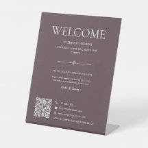 Maison de vacances Airbnb Bienvenue QR Violet Gris