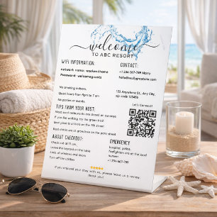 Signe De Table Maison de vacances élégante à louer sur la plage -