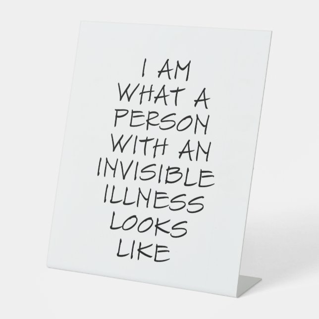 Signe De Table Maladie invisible (Recto)