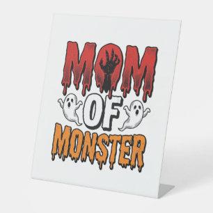 Signe De Table Maman de monstre vintage Halloween conception de t