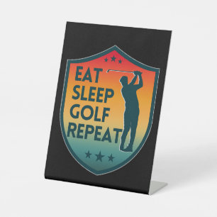 SIGNE DE TABLE MANGER DORMIR GOLF RÉPÉTER