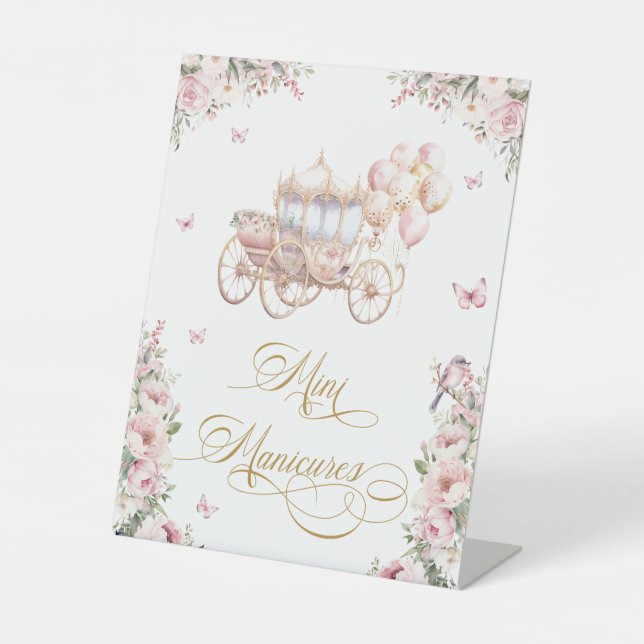 Signe De Table Manicure Station Maquillage Princesse Fille (Recto)