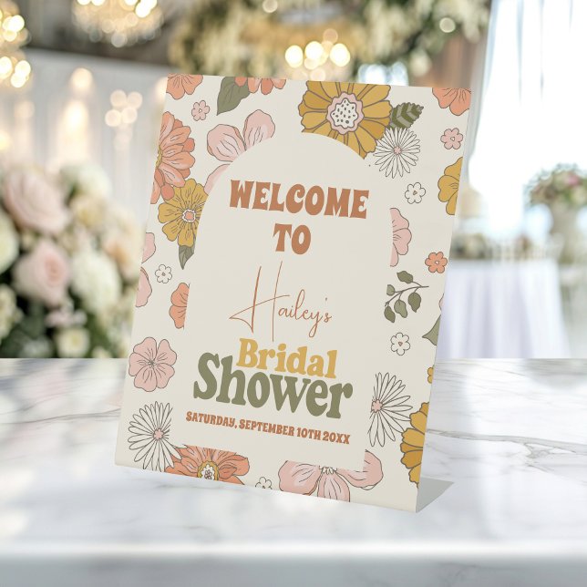 Signe De Table Mariage à thème des années 70 Super rétros (Créateur téléchargé)