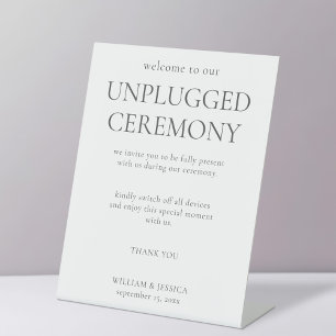 Signe De Table Mariage Cérémonie Minimaliste sans Artifices