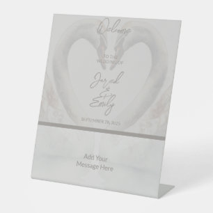 Signe De Table Mariage cygne