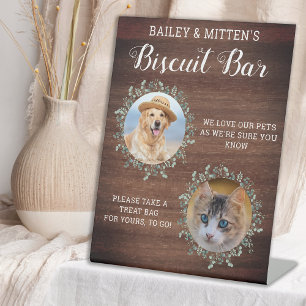 Signe De Table Mariage d'animaux Favoriser Photo personnalisée Ch