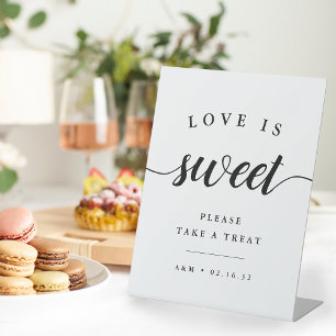 Signe De Table Mariage de calligraphie noir et blanc