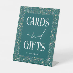 Signe De Table Mariage de cartes et cadeaux Turquoises célestes