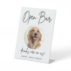 Mariage de chien ouvert bar boissons cocktail