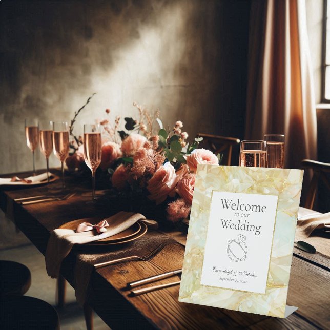 Signe De Table Mariage de cristal de coupe de champagne (Créateur téléchargé)