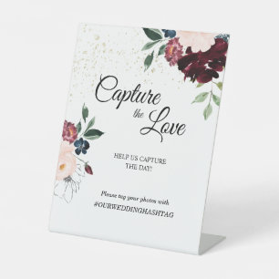 Signe De Table Mariage de la fête d'été Capturer l'amour