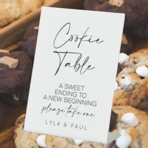 Signe De Table Mariage de table de cookies