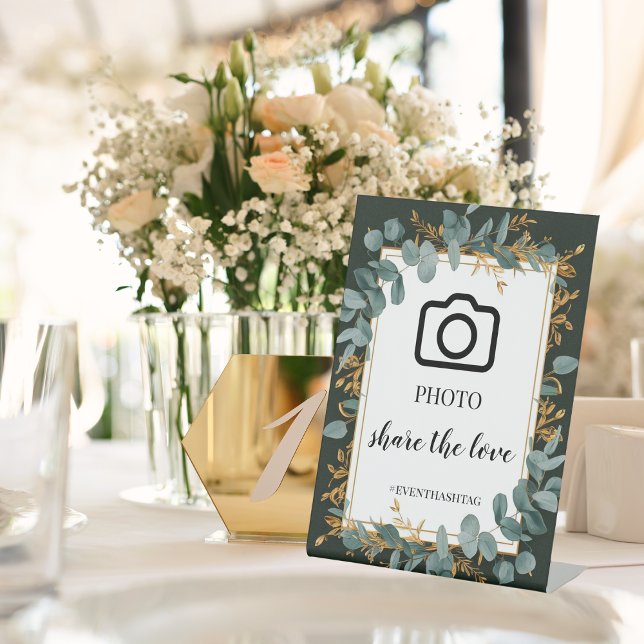 Signe De Table Mariage de verdure simple Eucalyptus (Simple Eucalyptus Greenery Wedding Party Supplies)