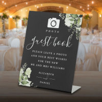 Mariage du livre d'invité Photo Black and White Gr