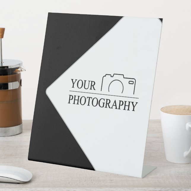 Signe De Table Mariage élégant Ajouter une photographie personnal (In SItu)