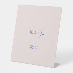 Signe De Table Mariage Élégant minimaliste Merci classique