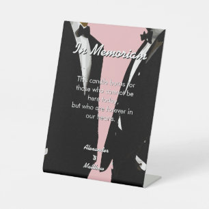 Signe De Table Mariage élégant moderne d'hommes gays Arc-en-ciel