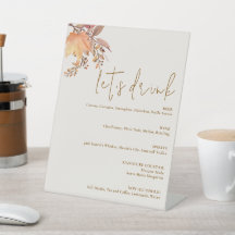 Mariage Fleur Bohème Moderne Rustique d'Automne