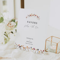 Mariage floral coloré Faveurs