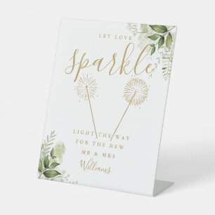 Signe De Table Mariage Floral de Végétalisation Gold Let Love Spa