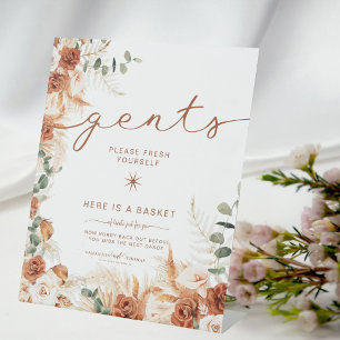 Signe De Table Mariage Gents Salle de bain Panier Élégant