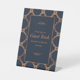 Signe De Table Mariage Géométrique vintage Gatsby