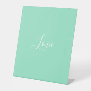 Signe De Table Mariage minimaliste couleur unie Pastel personnali