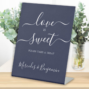 Signe De Table Mariage moderne amour douce Marine personnalisée b