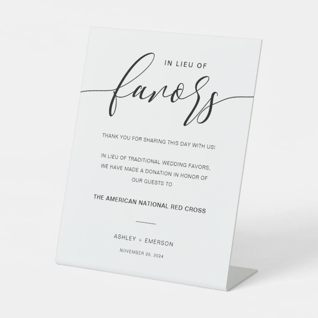 Signe De Table Mariage Rustique Moderne En Lieu Et Place Des Fave (Recto)