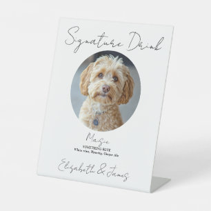 Signe De Table Mariage Signature Boire animal de compagnie photo