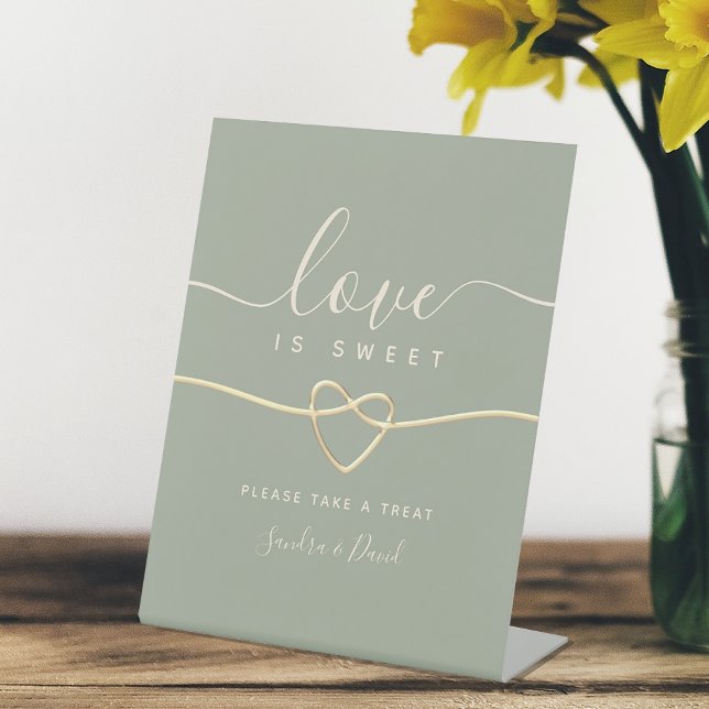 Signe De Table Mariage S'il Vous Plaît Prenez Une Friandise (Créateur téléchargé)