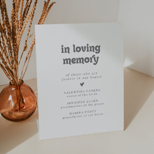 Signe De Table Mariage Simple Formel En Souvenir Affectueux