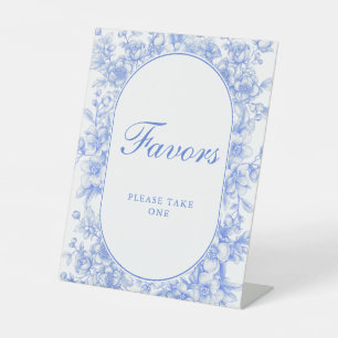 Signe De Table Mariage victorien Floral Quelque chose de bleu fav