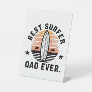 Signe De Table Meilleur papa surfeur jamais