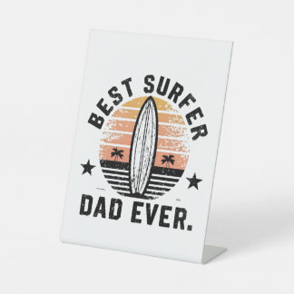 Signe De Table Meilleur papa surfeur jamais