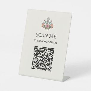 Signe De Table Menu Analyse de boulangerie Code QR
