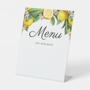 Signe De Table Menu Baby shower Little Cutie