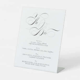 Signe De Table Menu Barre