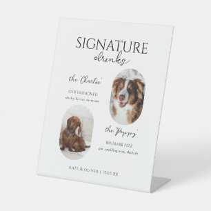 Signe De Table Menu Consommation de signature pour animaux
