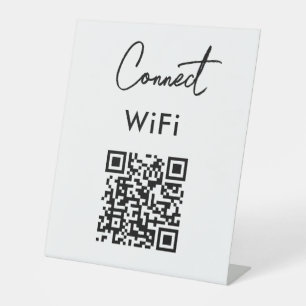 Signe De Table Menu sans contact QR Connect WiFi