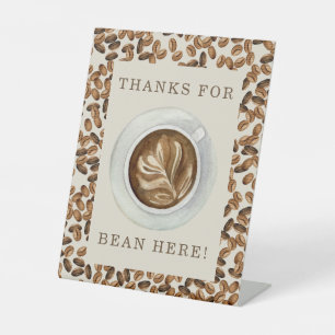 Signe De Table Merci Pour Bean Here Baby shower Café