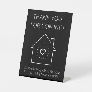Signe De Table Merci Pour L'Immobilier Open House À Venir