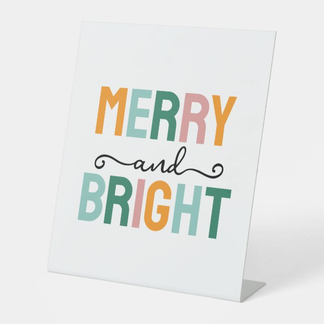 Signe De Table Merry Christmas Classical Unique Minimalist Plain (Recto)