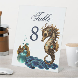 Signe De Table Merveilleux petit hippocampe à vapeur.