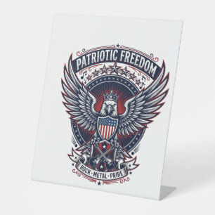 Signe De Table Metal Ailes Patriotiques Musique Patriotique Rock 