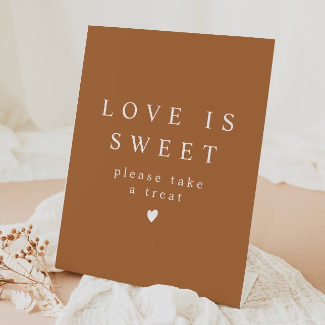 Signe De Table MIA Boho Terracotta Love is Sweet Take a Treat (Créateur téléchargé)