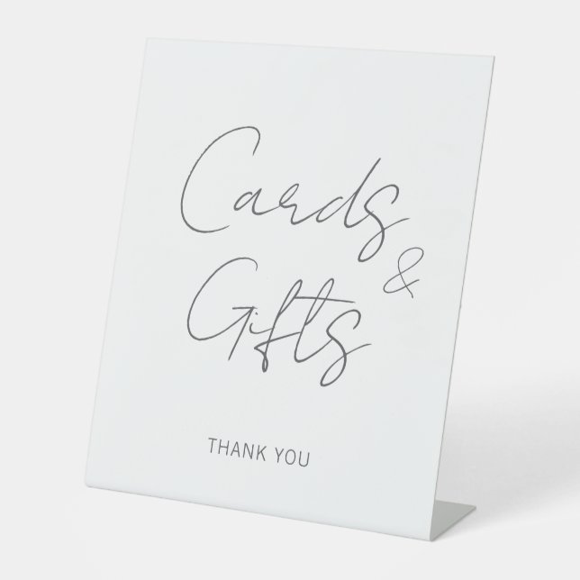 Signe De Table Mini-moderne Cartes et Cadeaux Accueil Mariage (Recto)